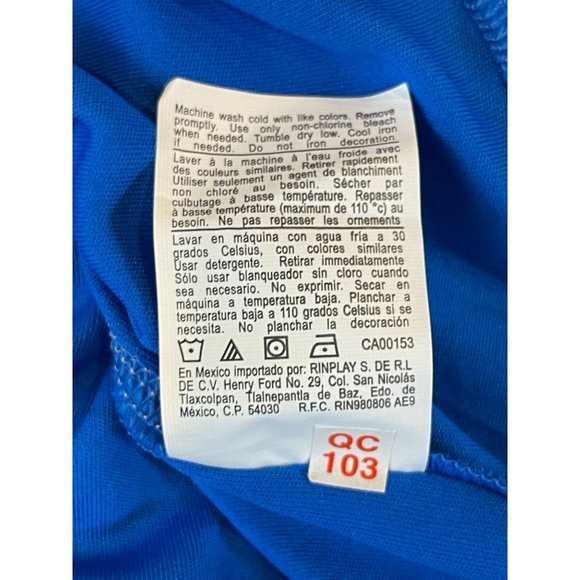 Champion Womens Performance V Neck T-Shirt Short Sleeve Pullover Blue Size Small - Picture 9 of 9